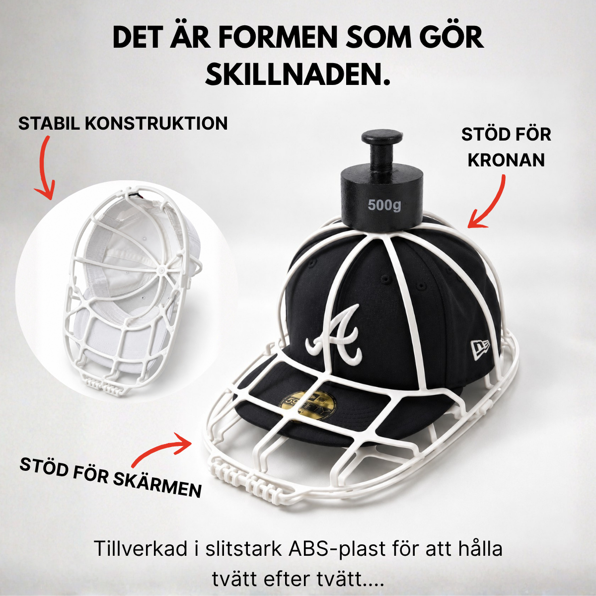 Kepstvätten - (Formhållare + Premium tvättpåse)