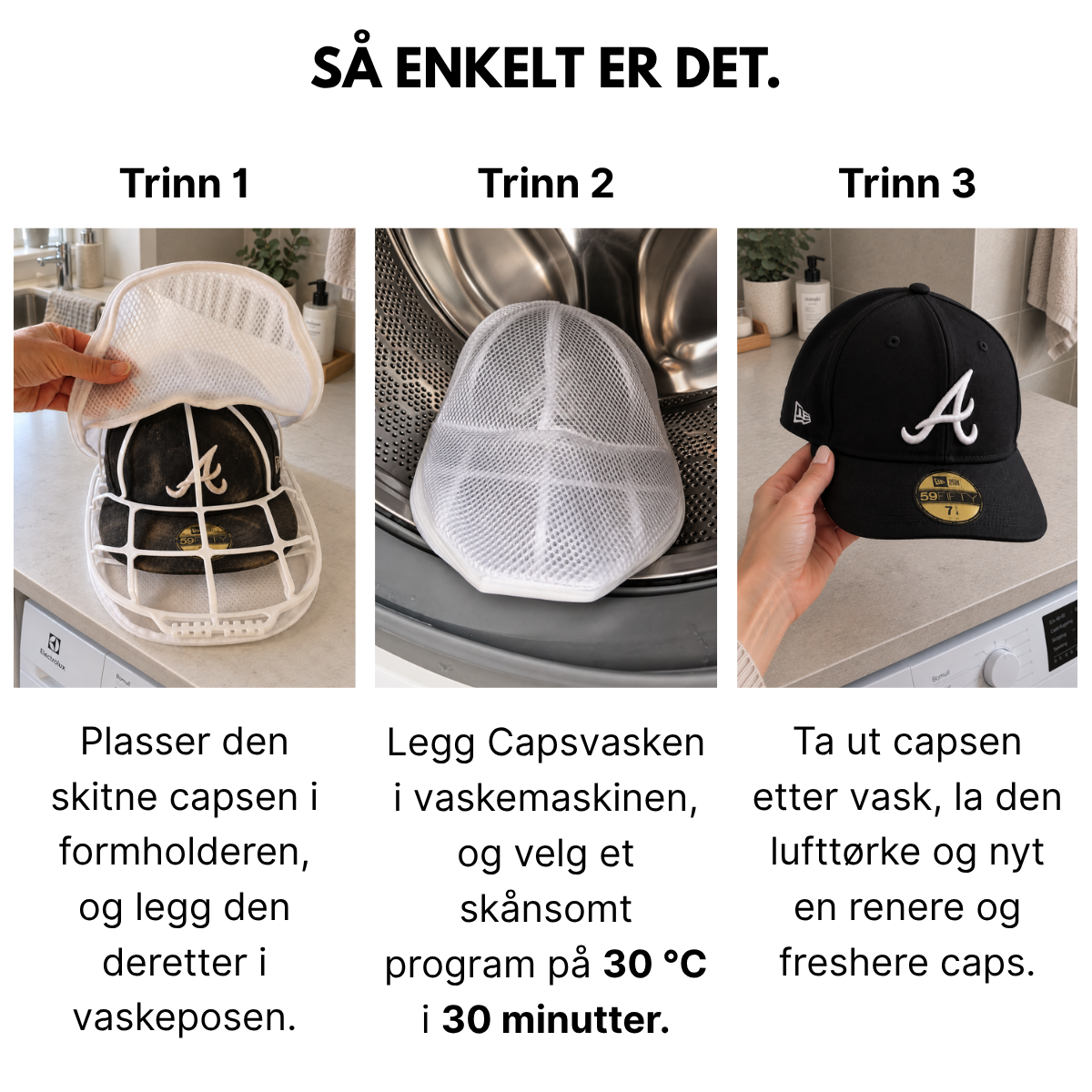 Capsvasker - (Formholder + Premium vaskepose)